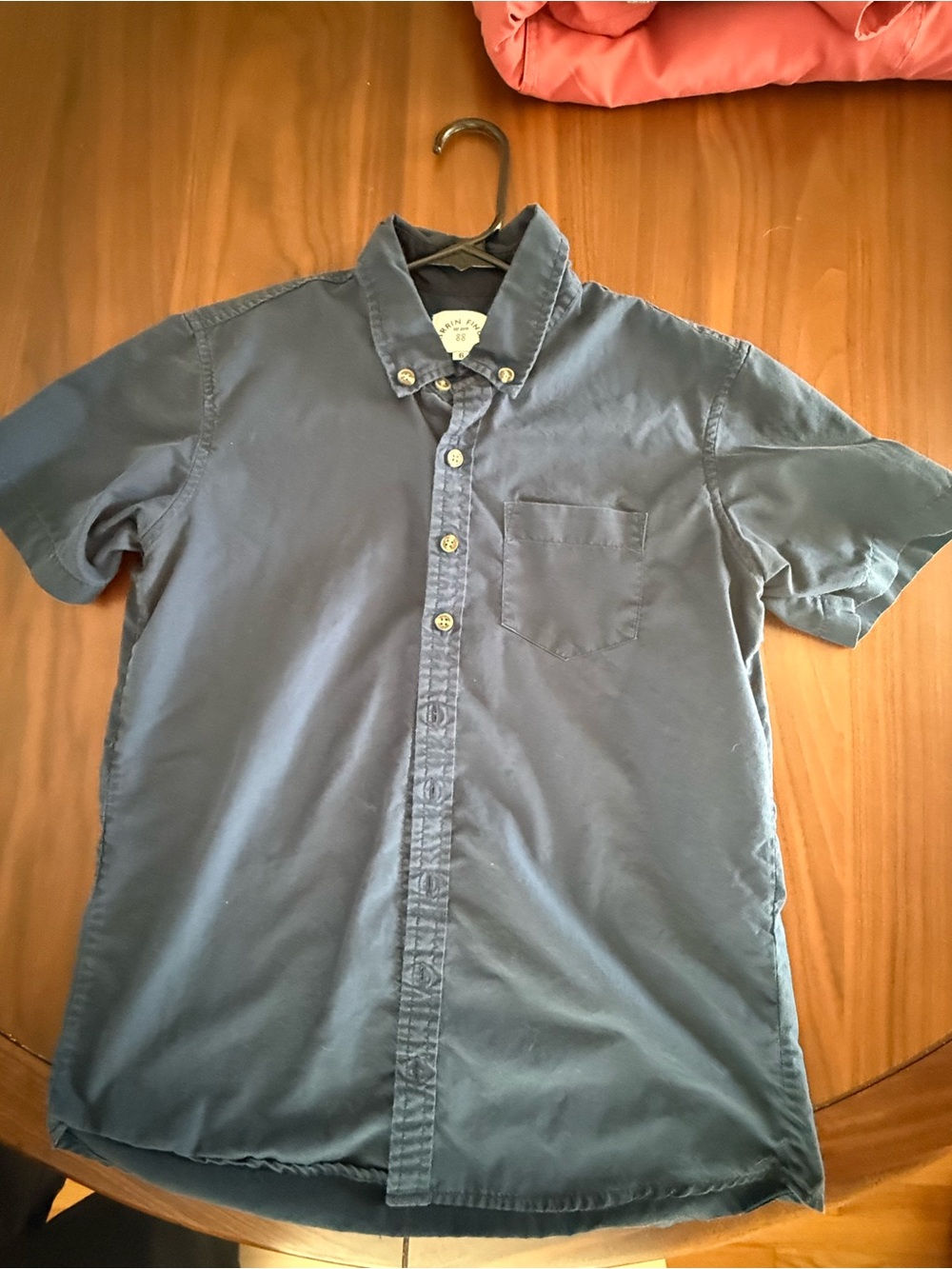 Kirrin Finch Navy Short-Sleeve Button-Down Shirt